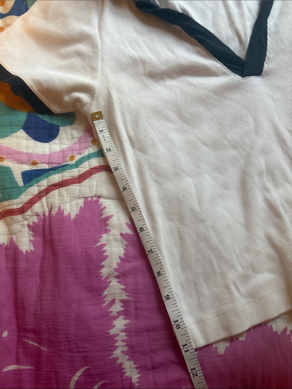 Anthropologie Colorblock Polo Top - Picture 7 of 7